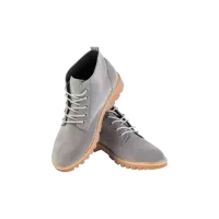 Grey suede boots
