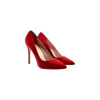Czerwone eleganckie szpilki
